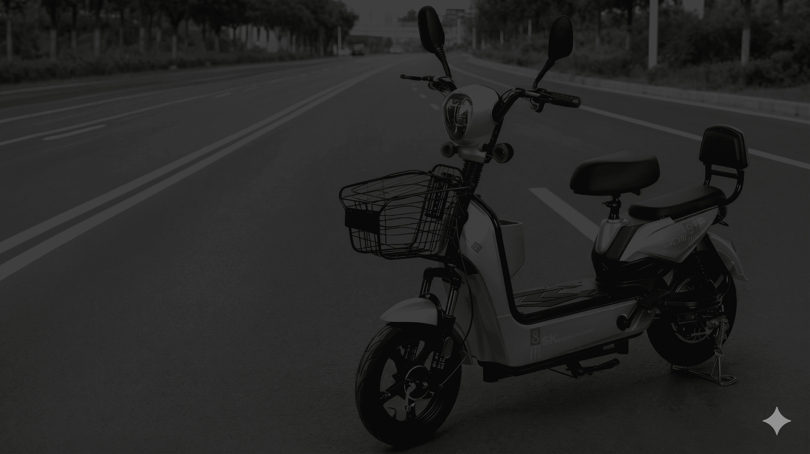 Bicicleta eléctrica KELAN en la ciudad